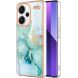 Защитный чехол Deexe Marble Style для Xiaomi Redmi Note 13 Pro+ - Green (340574G). Фото 1 из 6