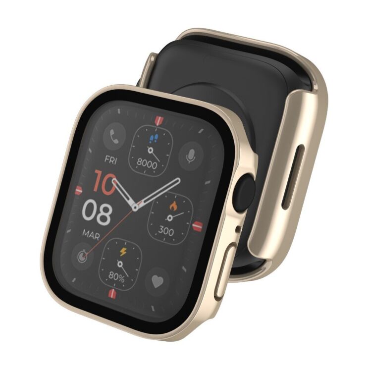 Захисний чохол Deexe Matte Fit для Apple Watch 45 mm (7 / 8 / 9 Series) - Rose Gold: фото 5 з 5