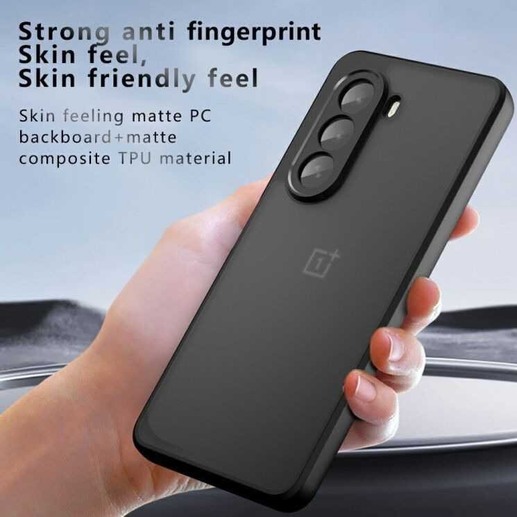 Защитный чехол Deexe Matte Skin для OnePlus Nord CE6 Lite - Transparent Black (391506TB) Защитный чехол Deexe Matte Skin для OnePlus Nord CE6 Lite - Transparent Black: фото 9 из 13
