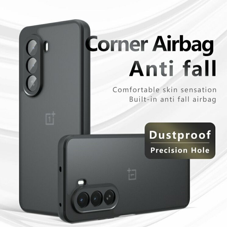 Защитный чехол Deexe Matte Skin для OnePlus Nord CE6 Lite - Transparent Black (391506TB) Защитный чехол Deexe Matte Skin для OnePlus Nord CE6 Lite - Transparent Black: фото 13 из 13