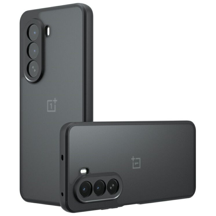 Защитный чехол Deexe Matte Skin для OnePlus Nord CE6 Lite - Transparent Black (391506TB) Защитный чехол Deexe Matte Skin для OnePlus Nord CE6 Lite - Transparent Black: фото 1 из 13
