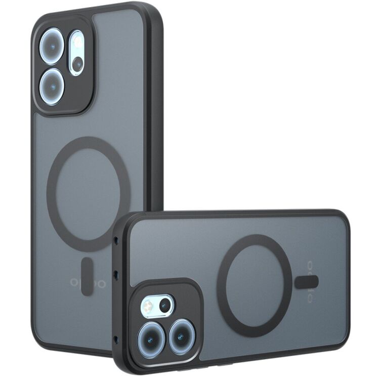 Захисний чохол Deexe Matte Skin with MagSafe для OPPO Reno 14 F/FS - Black: фото 1 з 12