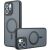 Захисний чохол Deexe Matte Skin with MagSafe для OPPO Reno 14 F/FS - Black: фото 1 з 12