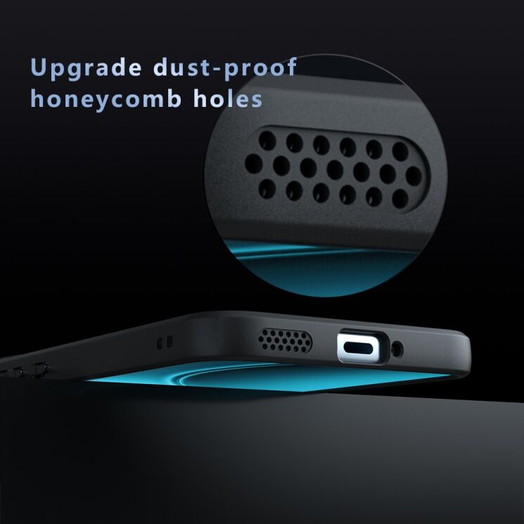 Захисний чохол Deexe Matte Skin with MagSafe для OPPO Reno 14 F/FS - Black: фото 6 з 12