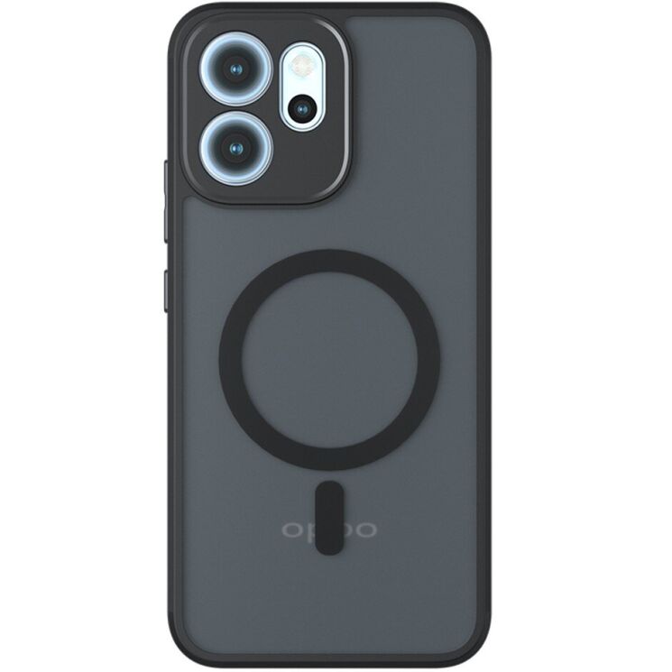 Захисний чохол Deexe Matte Skin with MagSafe для OPPO Reno 14 F/FS - Black: фото 2 з 12