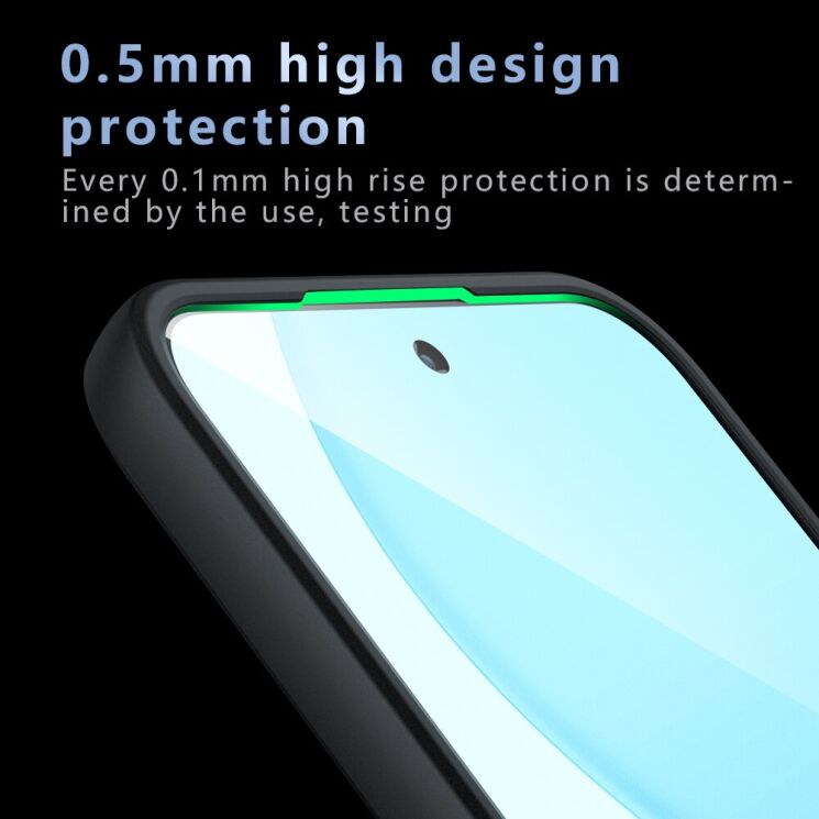 Захисний чохол Deexe Matte Skin with MagSafe для OPPO Reno 14 F/FS - Black: фото 7 з 12