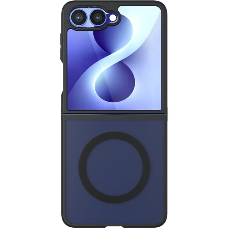 Захисний чохол Deexe Matte Skin with MagSafe (FF) для Samsung Galaxy Flip 8 - Black: фото 1 з 13