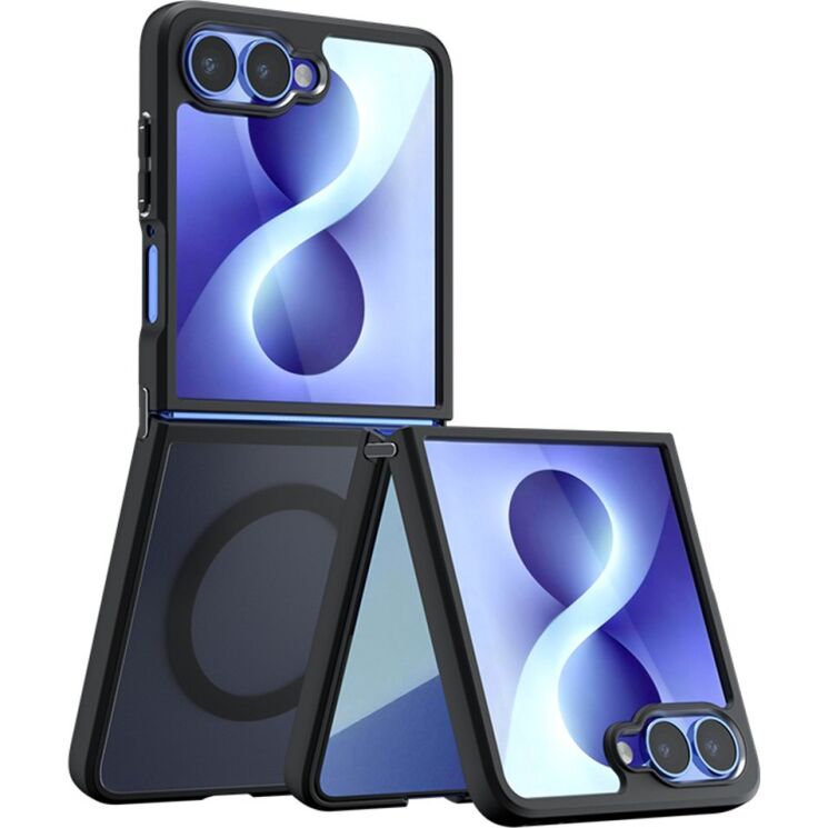 Захисний чохол Deexe Matte Skin with MagSafe (FF) для Samsung Galaxy Flip 8 - Black: фото 2 з 13