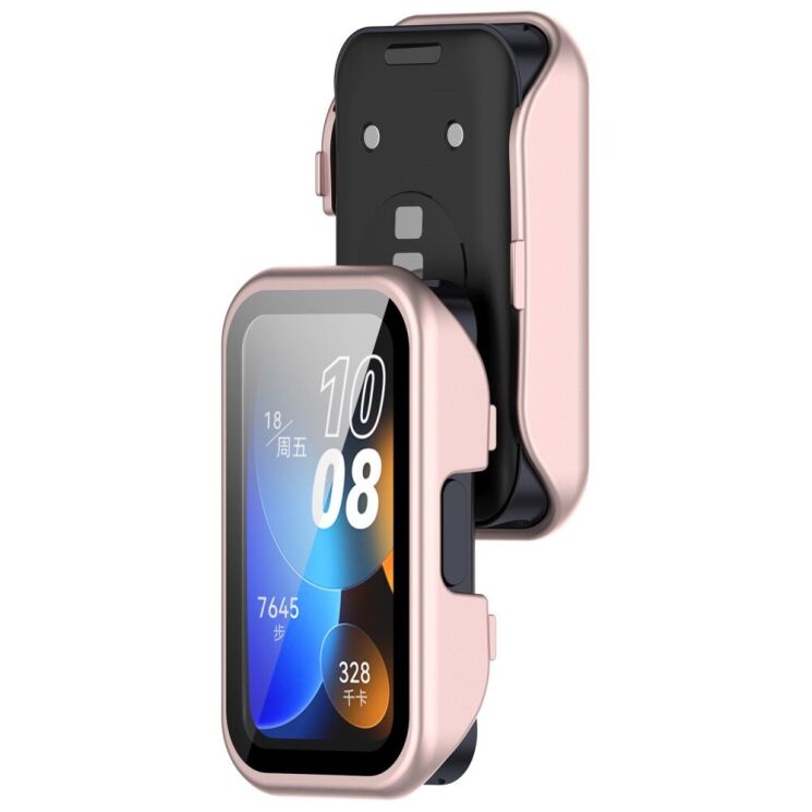 Защитный чехол Deexe Protective Frame для Huawei Band 8 / 9 - Rose Gold: фото 7 из 8