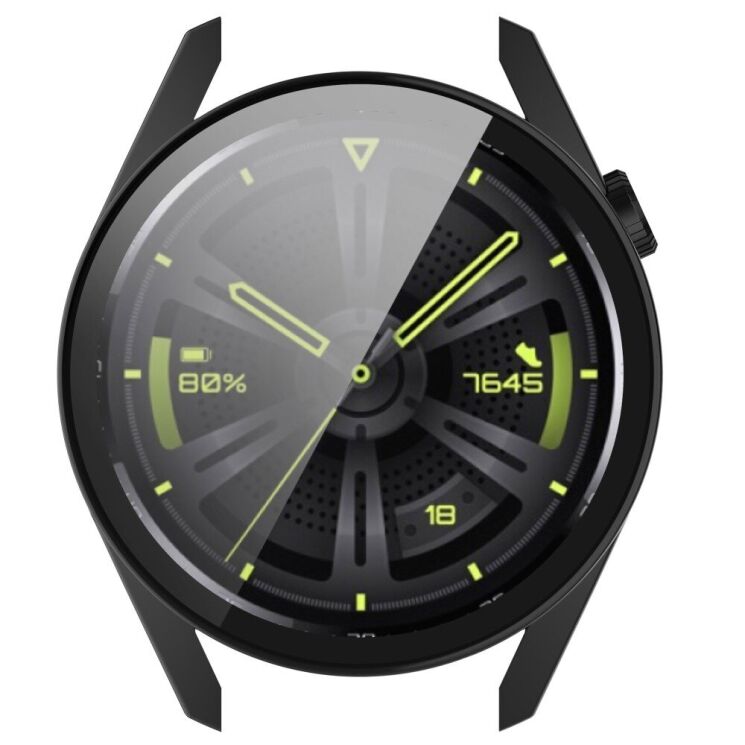 Захисний чохол Deexe Protective Frame для Huawei Watch GT 3 (46mm) - Black: фото 6 з 8