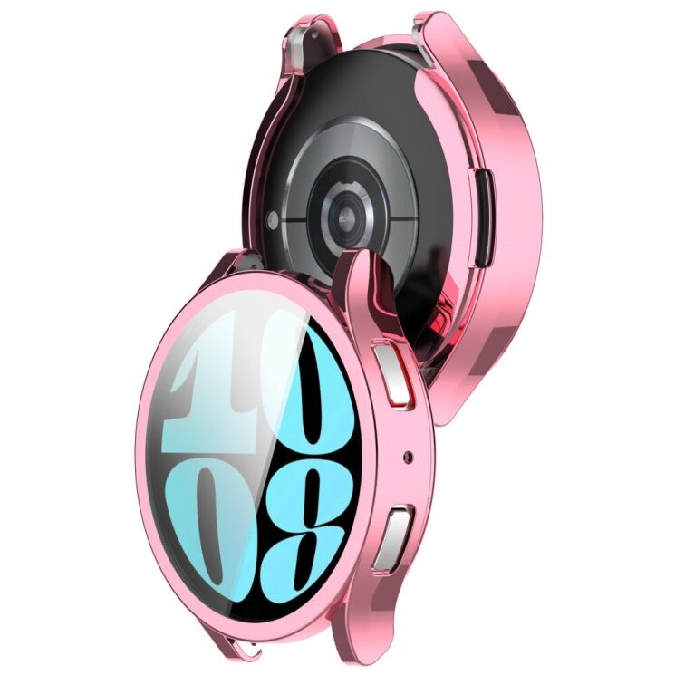 Захисний чохол Deexe Protective Frame для Samsung Galaxy Watch 6 (44mm) - Pink: фото 3 з 8