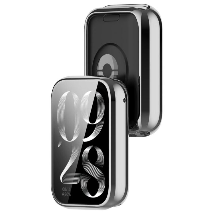 Защитный чехол Deexe Protective Frame для Xiaomi Mi Smart Band 9 Pro - Silver: фото 5 из 8