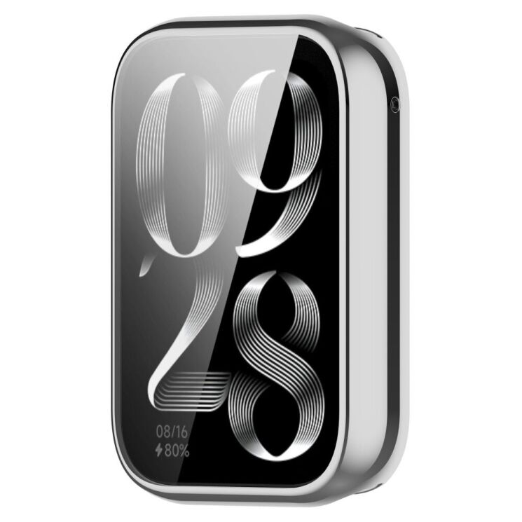 Защитный чехол Deexe Protective Frame для Xiaomi Mi Smart Band 9 Pro - Silver: фото 4 из 8