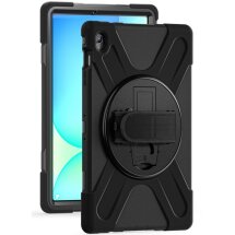 Защитный чехол Deexe Rotation Hybrid для Samsung Galaxy Tab S10 FE Plus - Black: фото 1 из 14