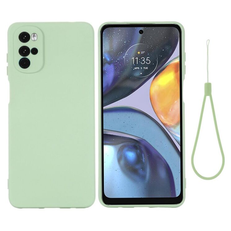 Защитный чехол Deexe Silicone Case для Motorola Moto G22 - Green: фото 1 из 10
