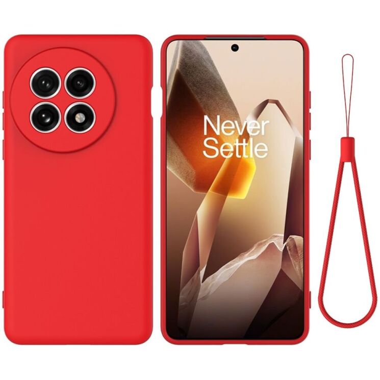 Защитный чехол Deexe Silicone Case для OnePlus 13R / Ace 5 / Ace 5 Pro - Red: фото 1 из 9