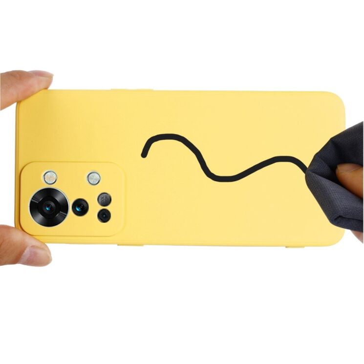 Защитный чехол Deexe Silicone Case для OnePlus Nord 2T - Black: фото 6 из 7