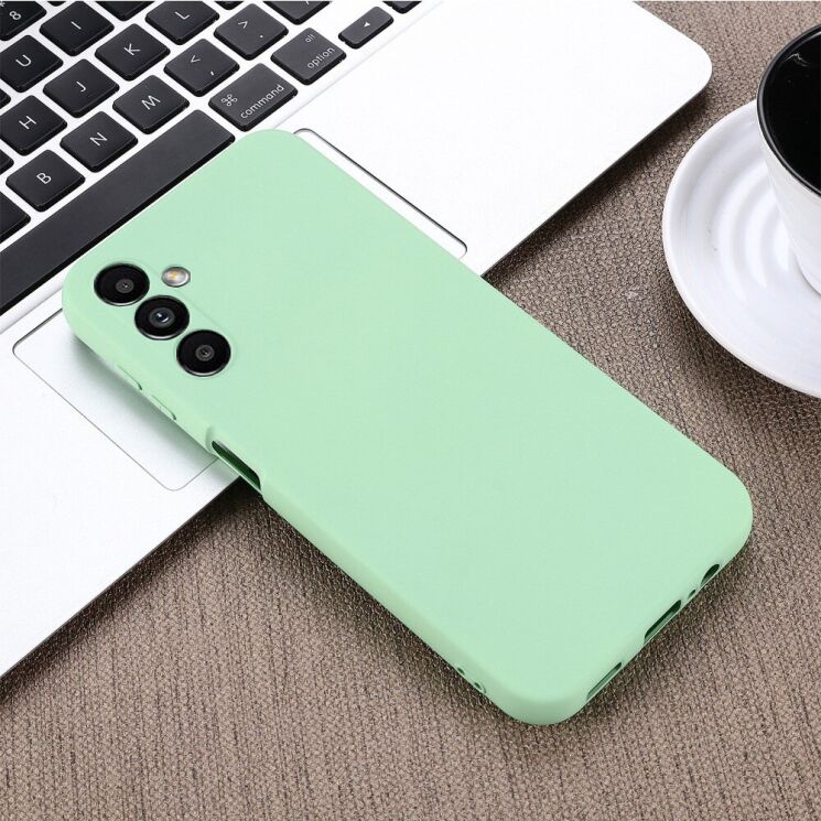 Защитный чехол Deexe Silicone Case для Samsung Galaxy A14 (А145) - Green: фото 4 из 7