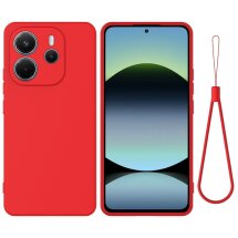 Защитный чехол Deexe Silicone Case для Xiaomi Redmi Note 14 4G - Red: фото 1 из 9