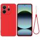 Защитный чехол Deexe Silicone Case для Xiaomi Redmi Note 14 4G - Red (373471R). Фото 1 из 9