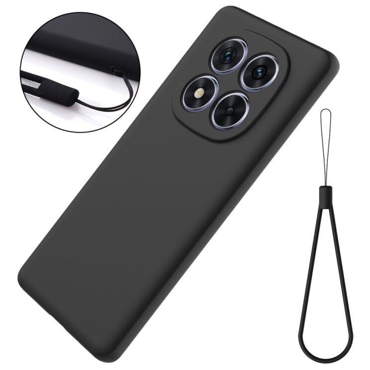 Защитный чехол Deexe Silicone Case для Xiaomi Redmi Note 14 Pro Plus - Black: фото 2 из 7