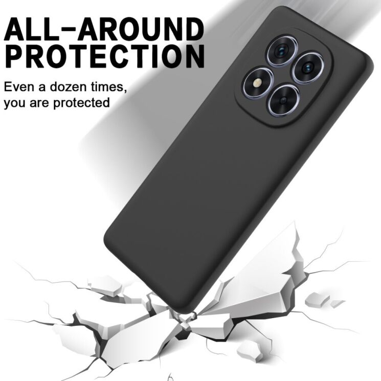 Защитный чехол Deexe Silicone Case для Xiaomi Redmi Note 14 Pro Plus - Black: фото 4 из 7