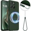 Защитный чехол Deexe Silicone Case with MagSafe для Motorola Moto G57 / G57 Power / G67 Power - Dark Green (403305BG)