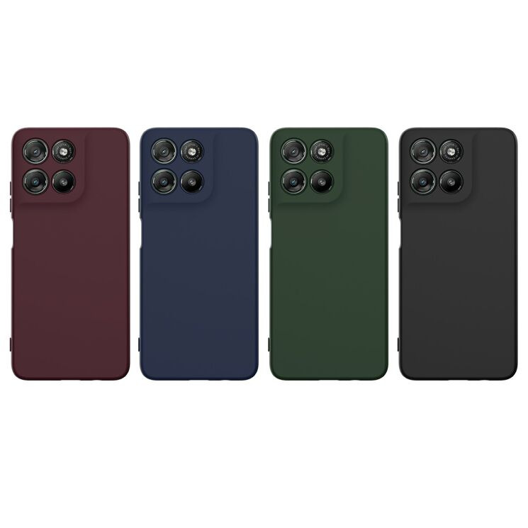 Защитный чехол Deexe Silicone Case with MagSafe для Motorola Moto G57 / G57 Power / G67 Power - Dark Blue: фото 2 из 9