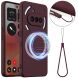 Защитный чехол Deexe Silicone Case with MagSafe для Nothing Phone (3a) - Wine Red (377756WR). Фото 1 из 8