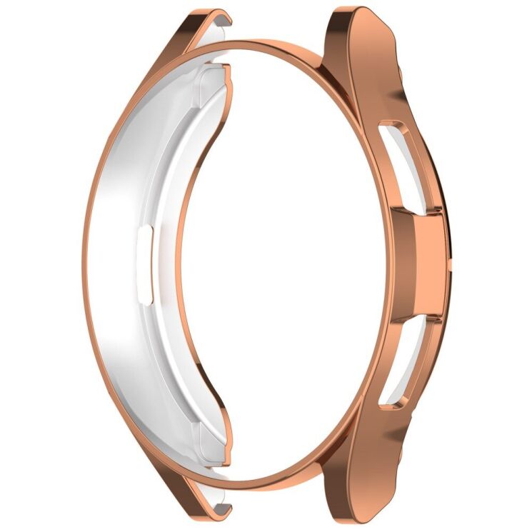 Захисний чохол Deexe Silicone Frame для Samsung Galaxy Watch 6 Classic (47mm) - Rose Gold: фото 2 з 8