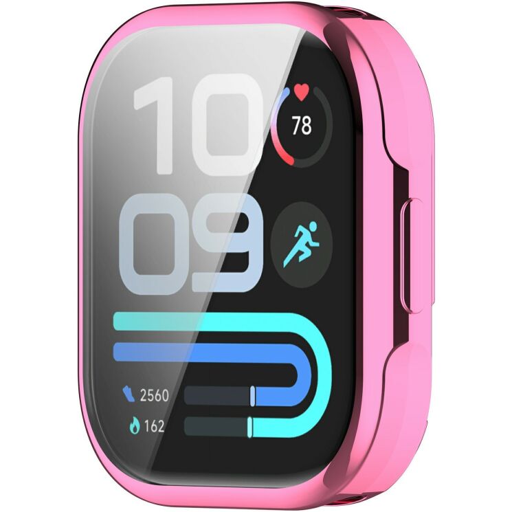 Захисний чохол Deexe Silicone Frame для Xiaomi Redmi Watch 6 Lite - Pink: фото 3 з 6