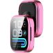 Захисний чохол Deexe Silicone Frame для Xiaomi Redmi Watch 6 Lite - Pink (268101P). Фото 2 з 6