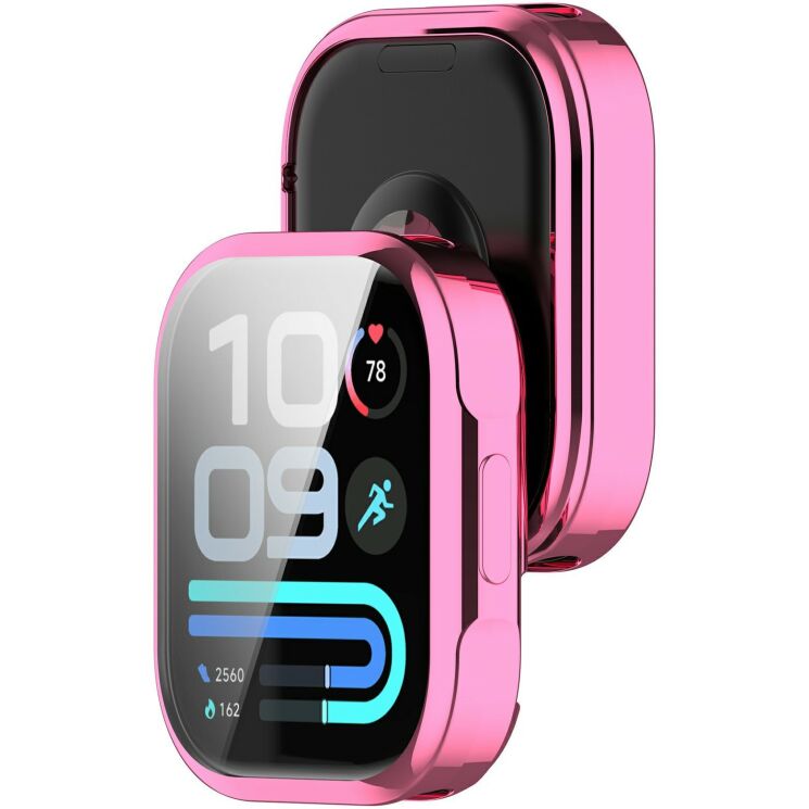 Захисний чохол Deexe Silicone Frame для Xiaomi Redmi Watch 6 Lite - Pink: фото 2 з 6