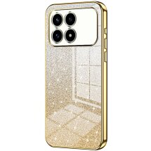 Захисний чохол Deexe Sparkles Cover для Xiaomi Poco F8 Pro - Gold: фото 1 з 7