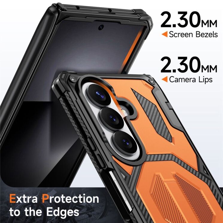 Защитный чехол Deexe Tank Stand для Samsung Galaxy Fold 8 Ultra / Fold 7 - Purple: фото 6 из 10