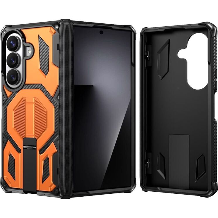 Защитный чехол Deexe Tank Stand для Samsung Galaxy Fold 8 Ultra / Fold 7 - Orange (424017O) Защитный чехол Deexe Tank Stand для Samsung Galaxy Fold 8 Ultra / Fold 7 - Orange: фото 2 из 10