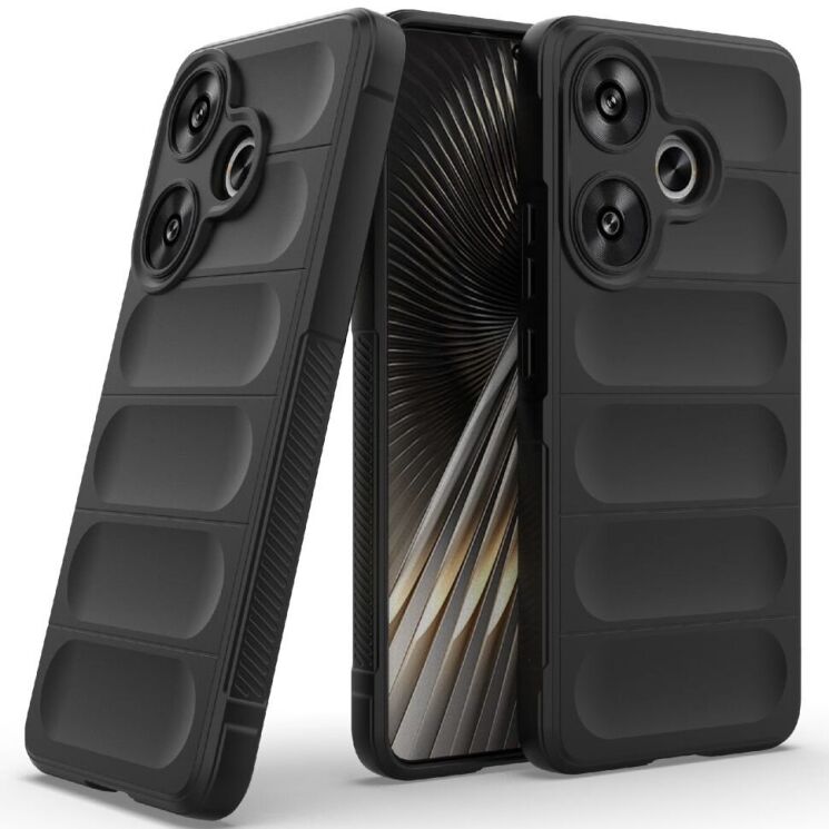 Защитный чехол Deexe Terra Case для Xiaomi Poco F6 - Black: фото 2 из 8