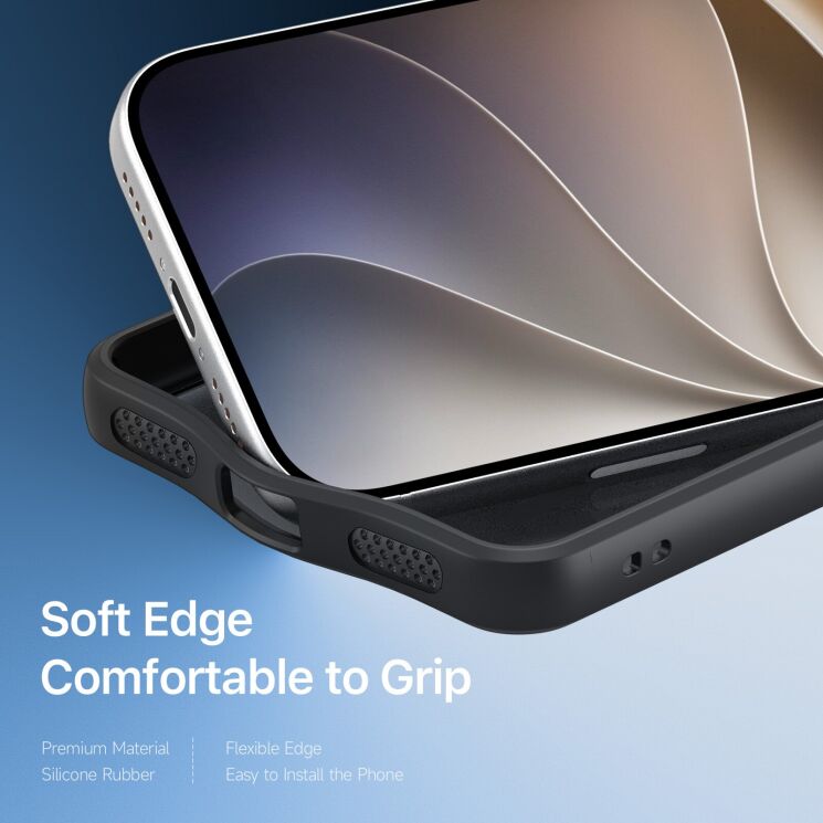 Захисний чохол Dux Ducis Aimo Series (Clear) Magnetic для iPhone 18 Pro / 17 Pro - Black: фото 9 з 11