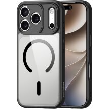 Захисний чохол Dux Ducis Aimo Series (Clear) Magnetic для iPhone 18 Pro / 17 Pro - Black: фото 1 з 11