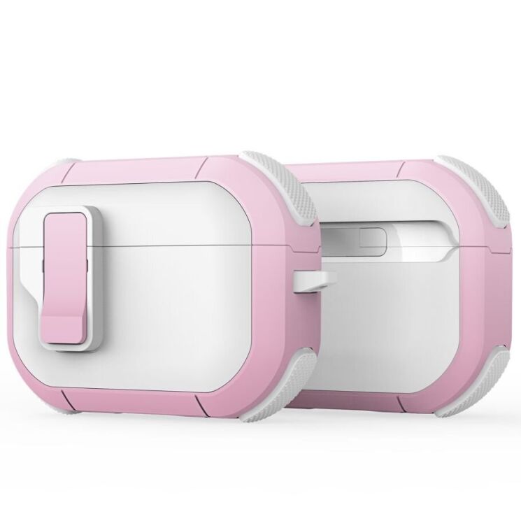 Захисний чохол DUX DUCIS PECP Series для Apple AirPods Pro 2 - White / Pink: фото 1 з 10