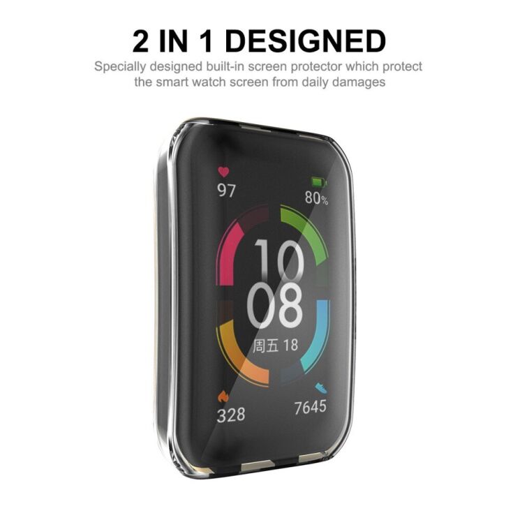 Защитный чехол Enkay Clear Case для Huawei Band 6 / Honor Band 6 - Transparent: фото 4 из 8