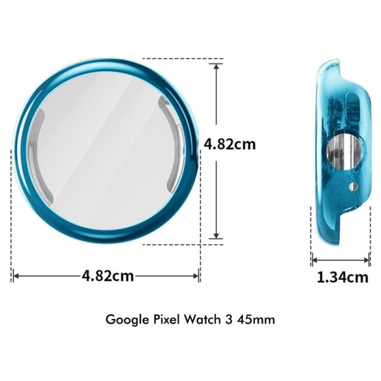 Защитный чехол Enkay Protective Case для Google Pixel Watch 3 (45mm) - Pink: фото 5 из 6