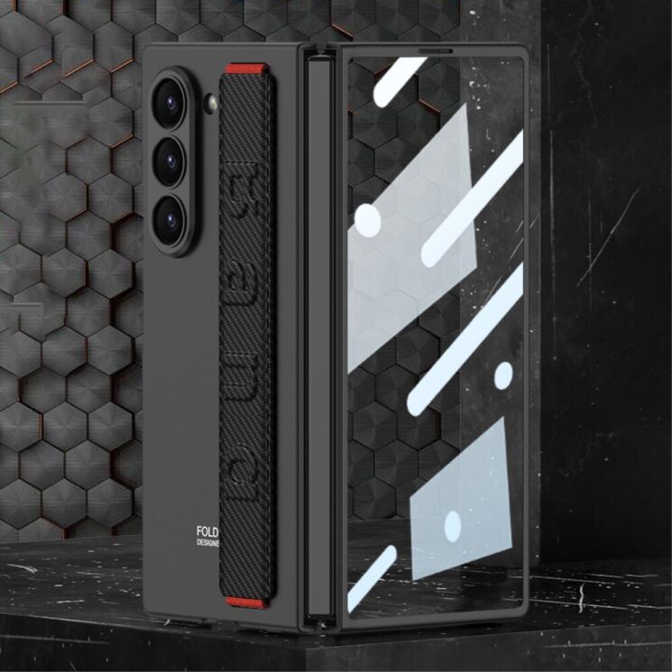 Захисний чохол GKK Band Strap для Samsung Galaxy Fold 6 - Carbon Fiber: фото 1 з 8
