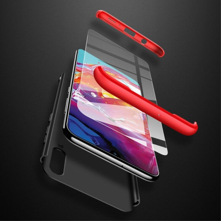 Захисний чохол GKK Double Dip Case для Samsung Galaxy A70 (A705) - Black / Red: фото 13 з 14