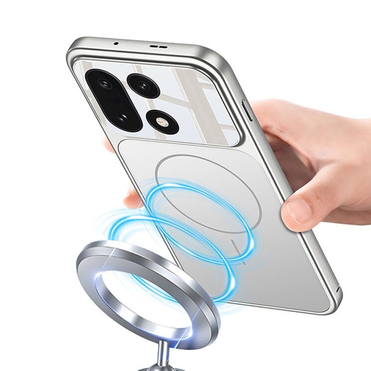 Защитный чехол GKK Magnetic Case для OnePlus 15 - Silver: фото 2 из 9