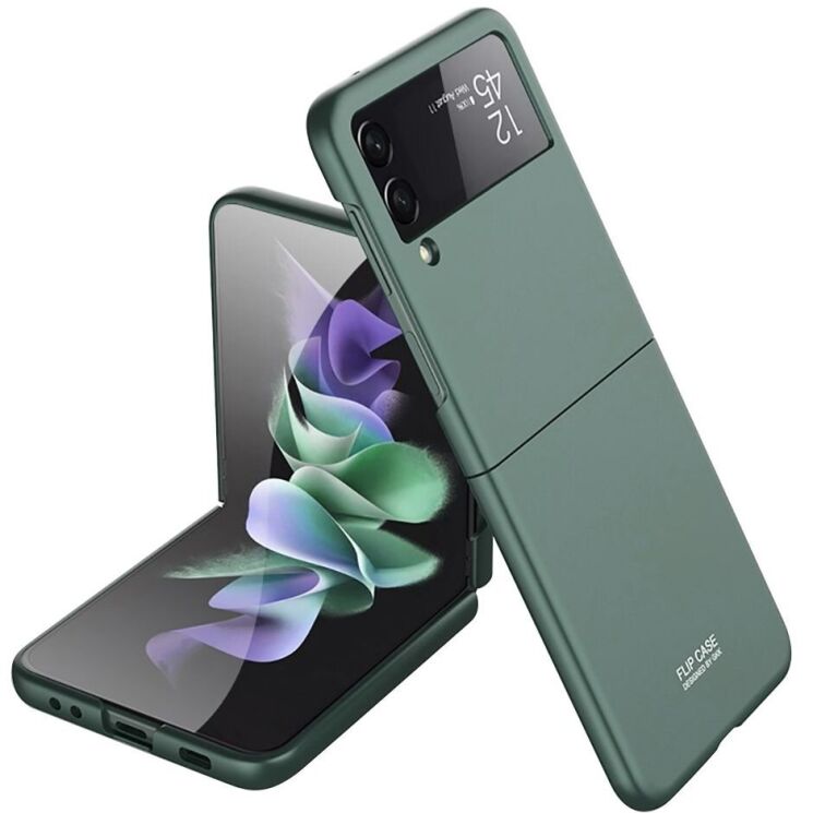 Защитный чехол GKK Metal Case для Samsung Galaxy Flip 3 - Green: фото 1 из 6