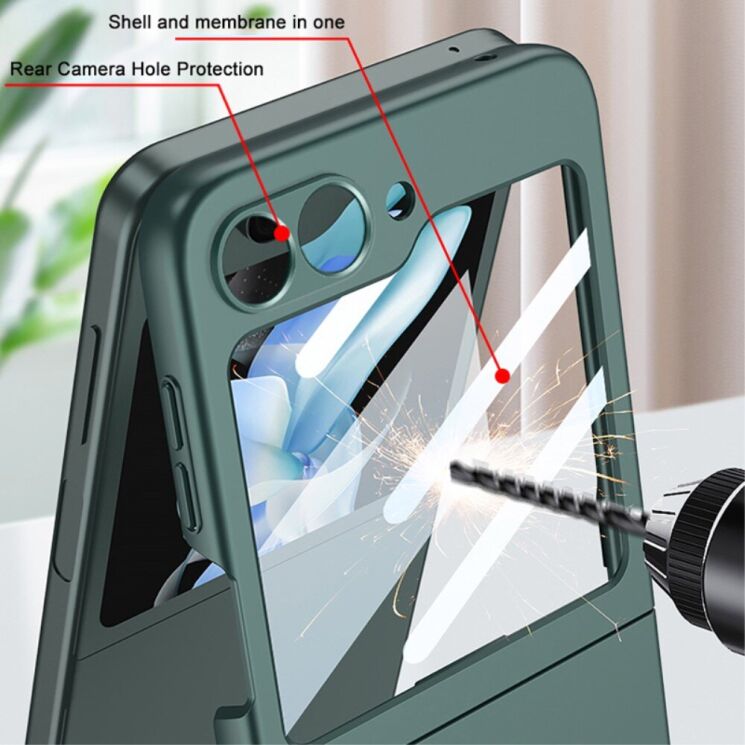 Захисний чохол GKK UltraThin для Samsung Galaxy Flip 6 - Green: фото 3 з 9