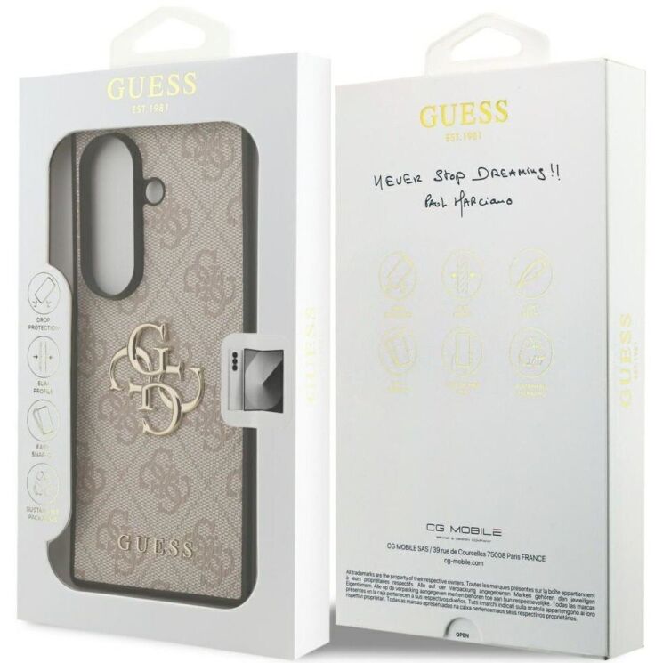 Захисний чохол Guess Big 4G Logo Classic Logo для Samsung Galaxy Fold 7 (GUHCZFD74GMGPI) - Pink: фото 8 з 9