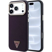 Захисний чохол Guess Kevlar Triangle Logo MagSafe для iPhone 18 Pro / 17 Pro (GUHMP18L6PWKSGTU) - Violet: фото 1 з 7