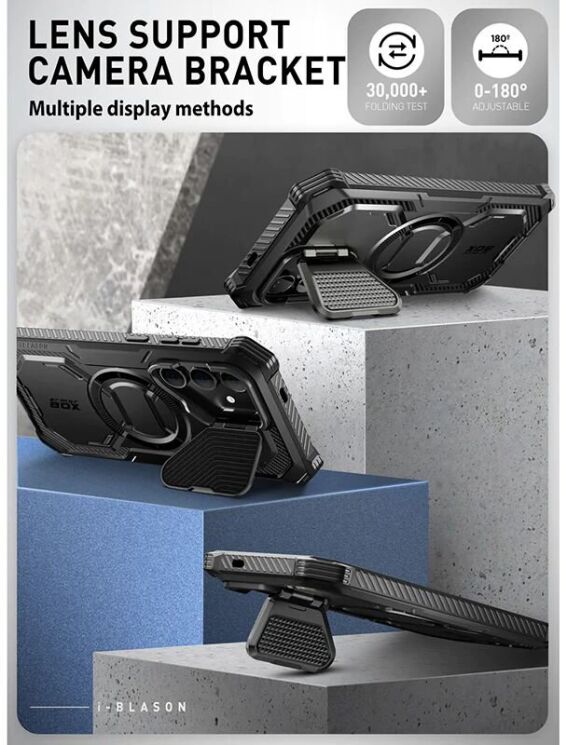 Защитный чехол i-Blason Armorbox Mag by Supcase для Samsung Galaxy S24 Plus (S926) - Black: фото 5 из 8